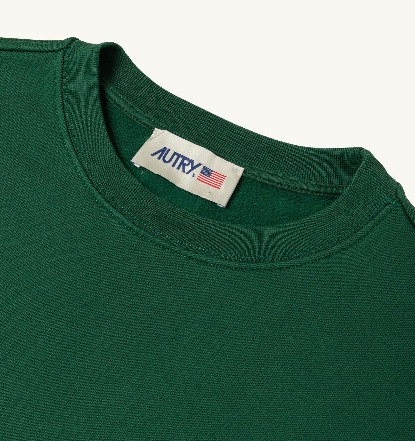 Autry Label Sweatshirt In Green