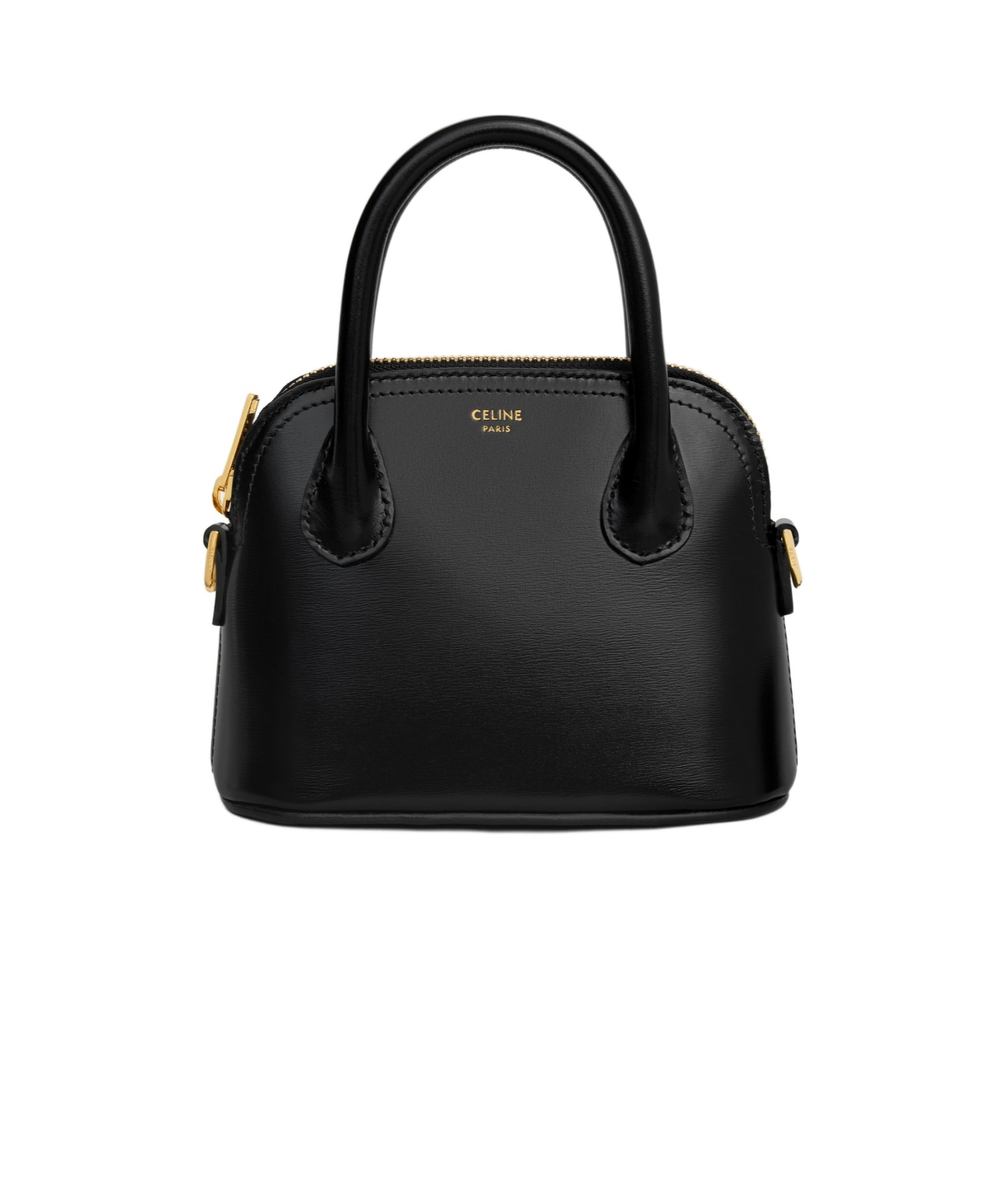 Celine Mini Honorine In Shiny Calfskin In Black