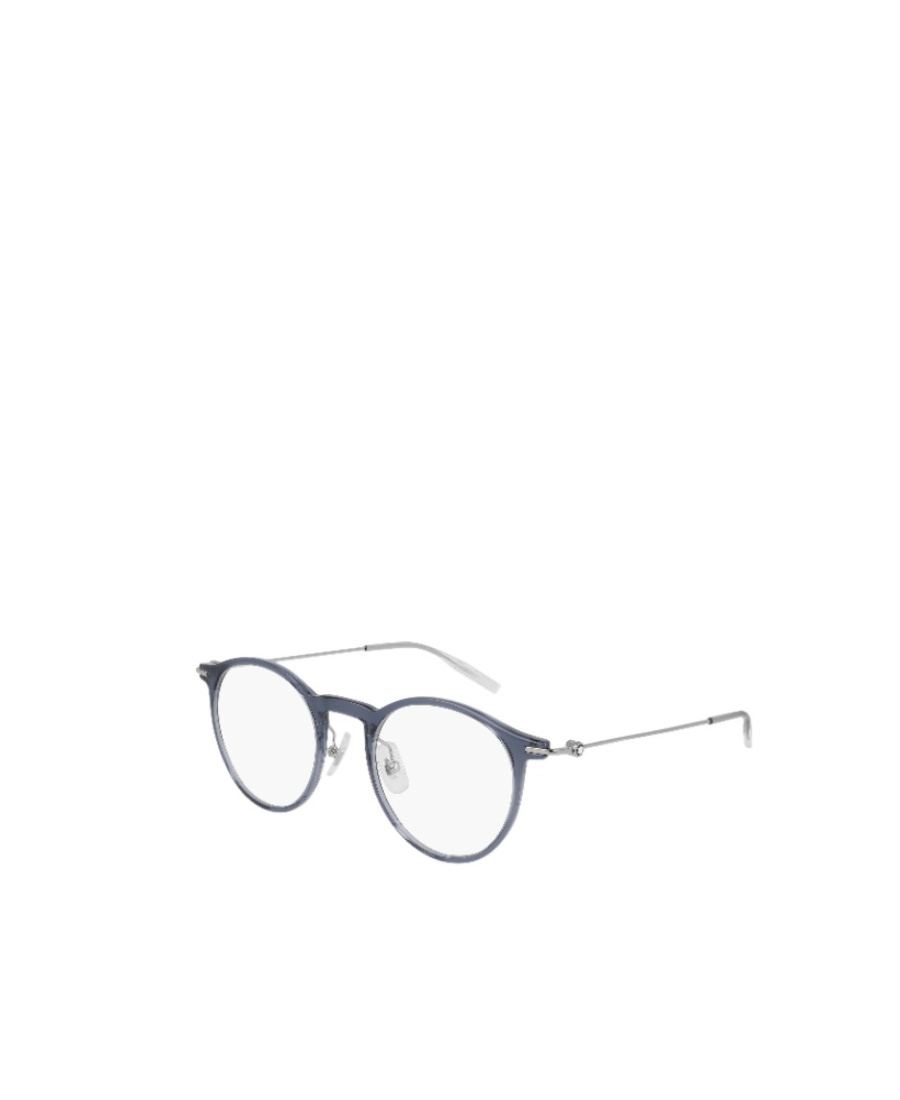Montblanc Round-frame Clear Glasses In White