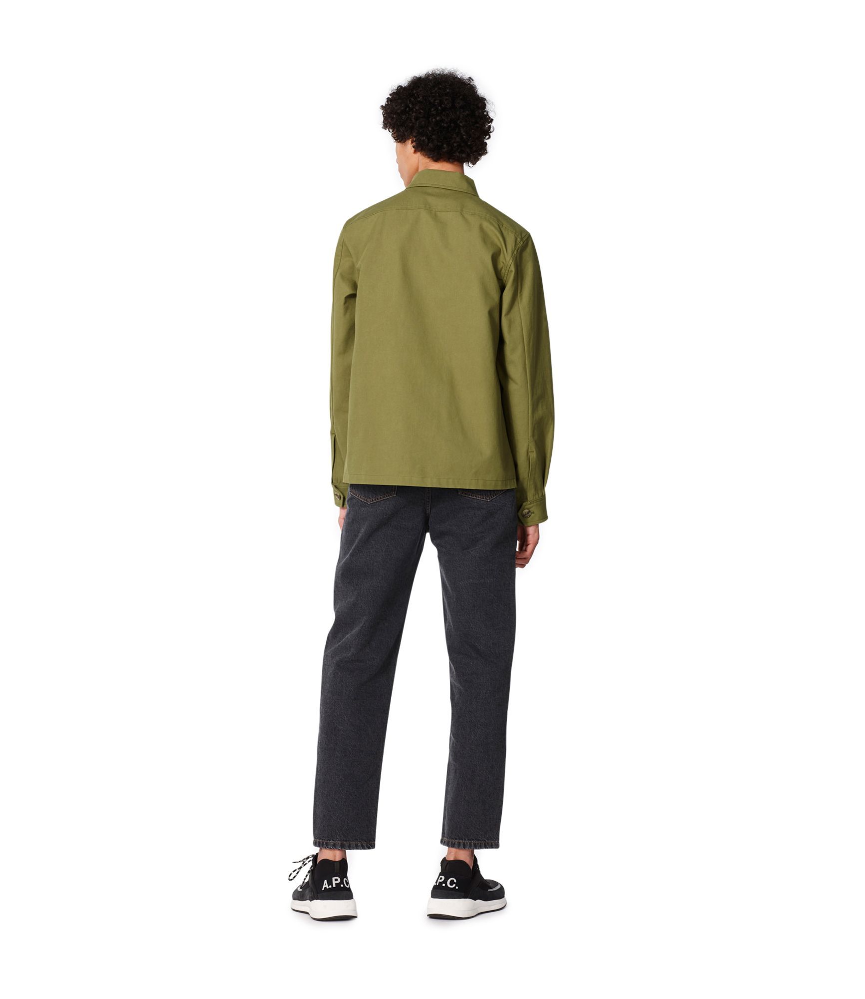 Apc A.p.c. Straight-leg Jeans With High Waist And Subtle Texture In Black