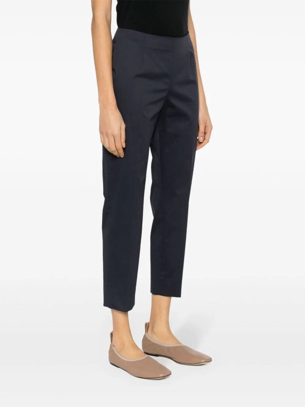 Peserico Dart-detailing Trousers In Animal Print