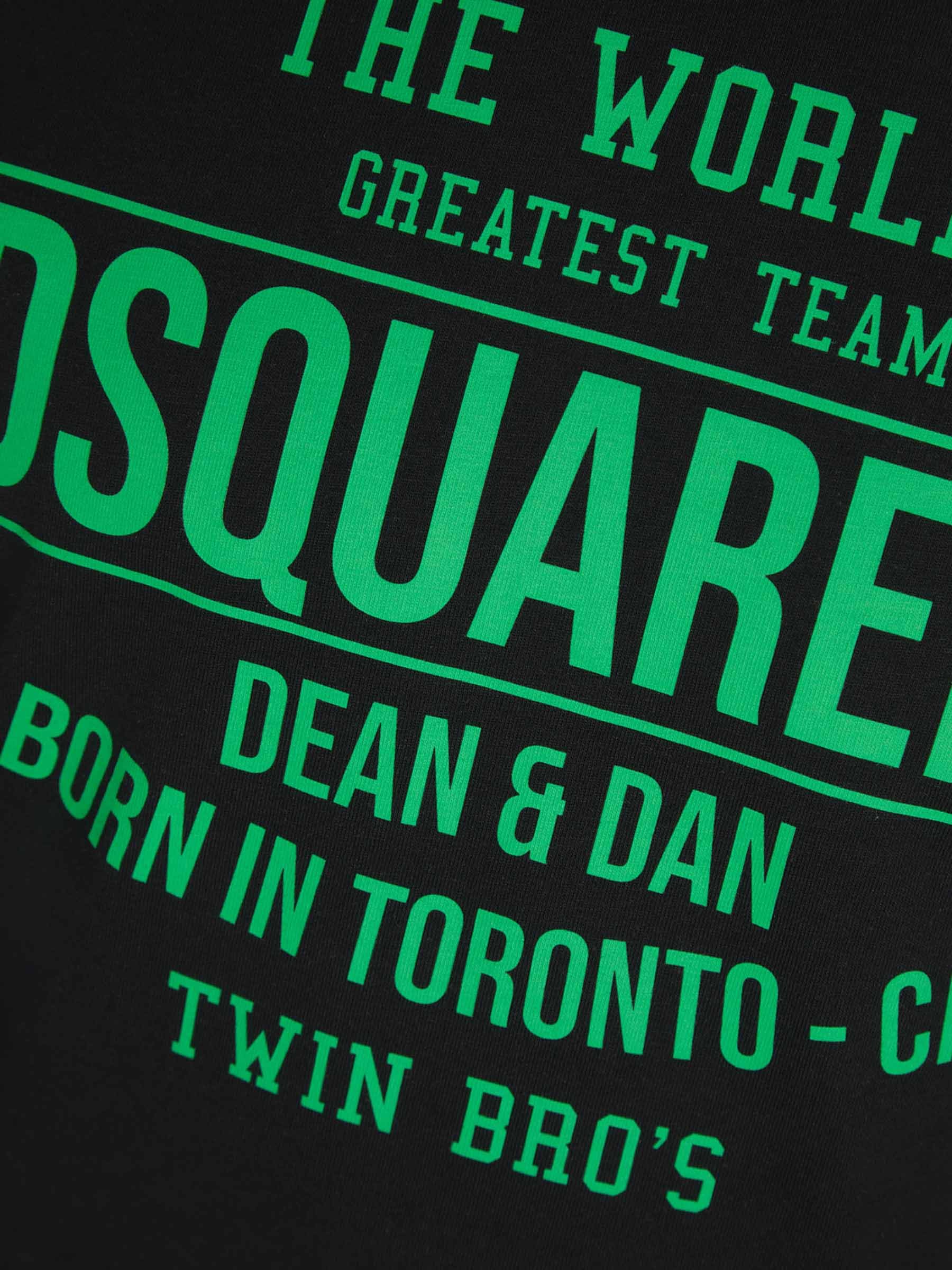 Dsquared2 Man T-shirt Black Size L Cotton In Animal Print