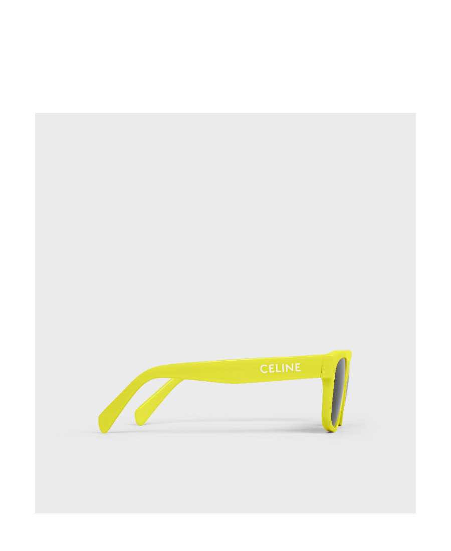 Celine Smoke Square Unisex Sunglasses Cl40249u 39a 55 In Green