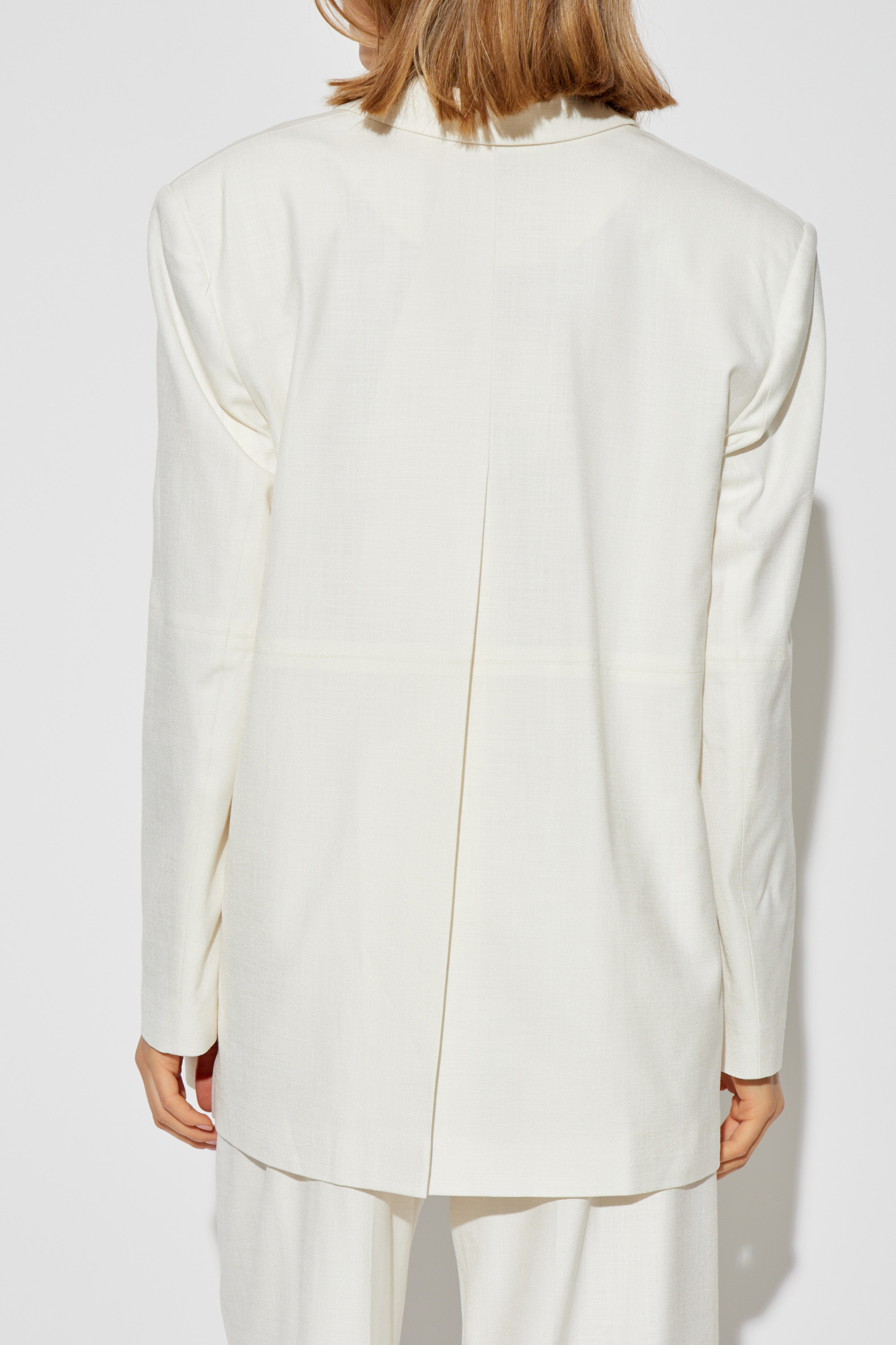 Shop Aeron Mercedes Suiting Blazer In White