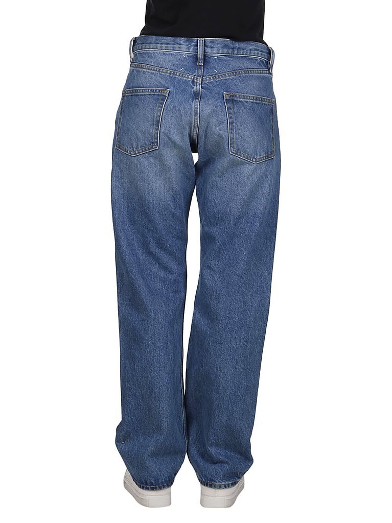 Maison Margiela Straight-leg Cropped Jeans In Blue