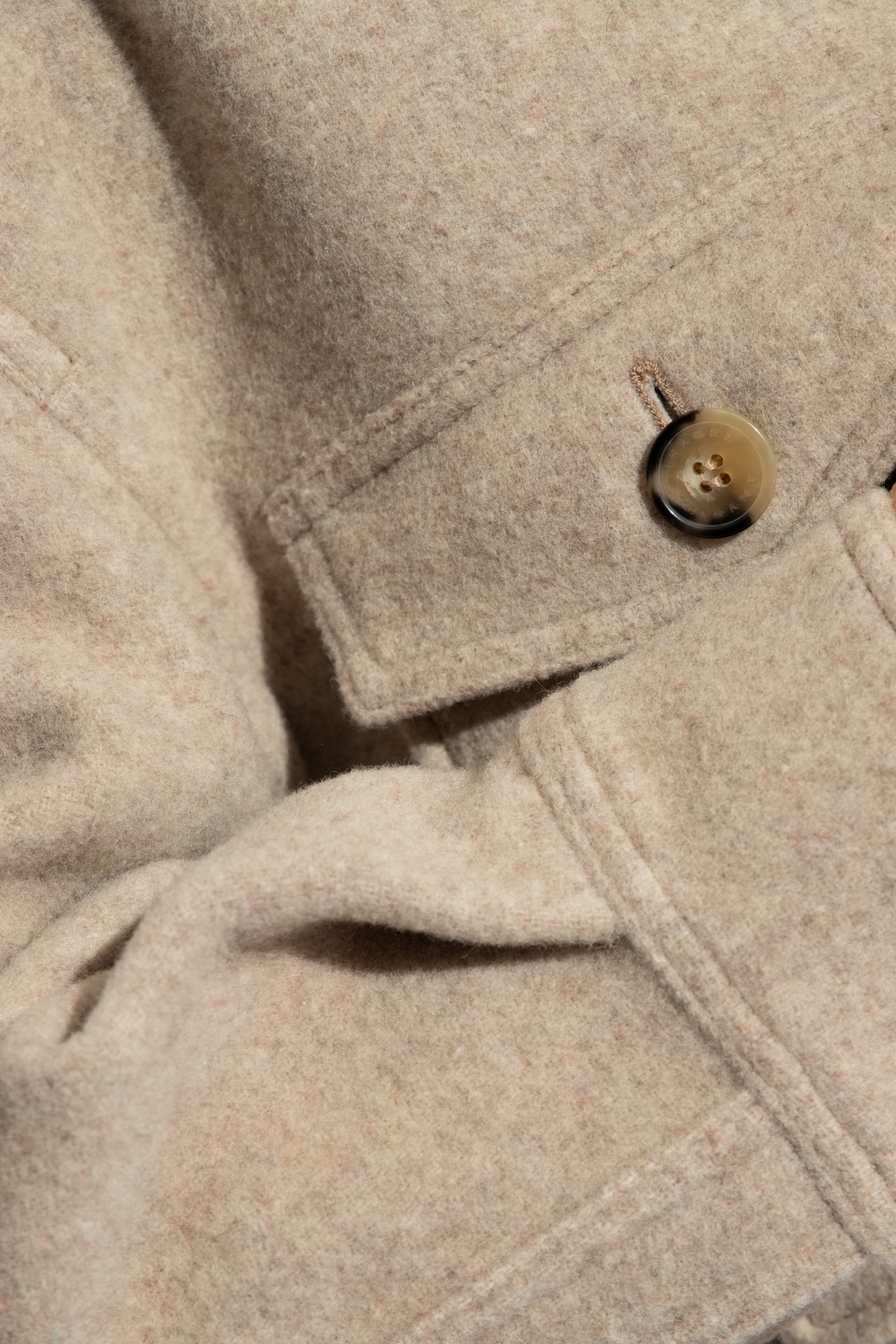 Isabel Marant Harveli Buttoned Jacket In Nude