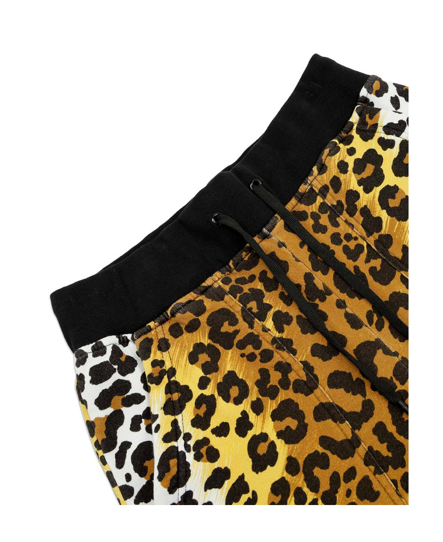 Moschino Leopard Pattern Sweatpants In Black