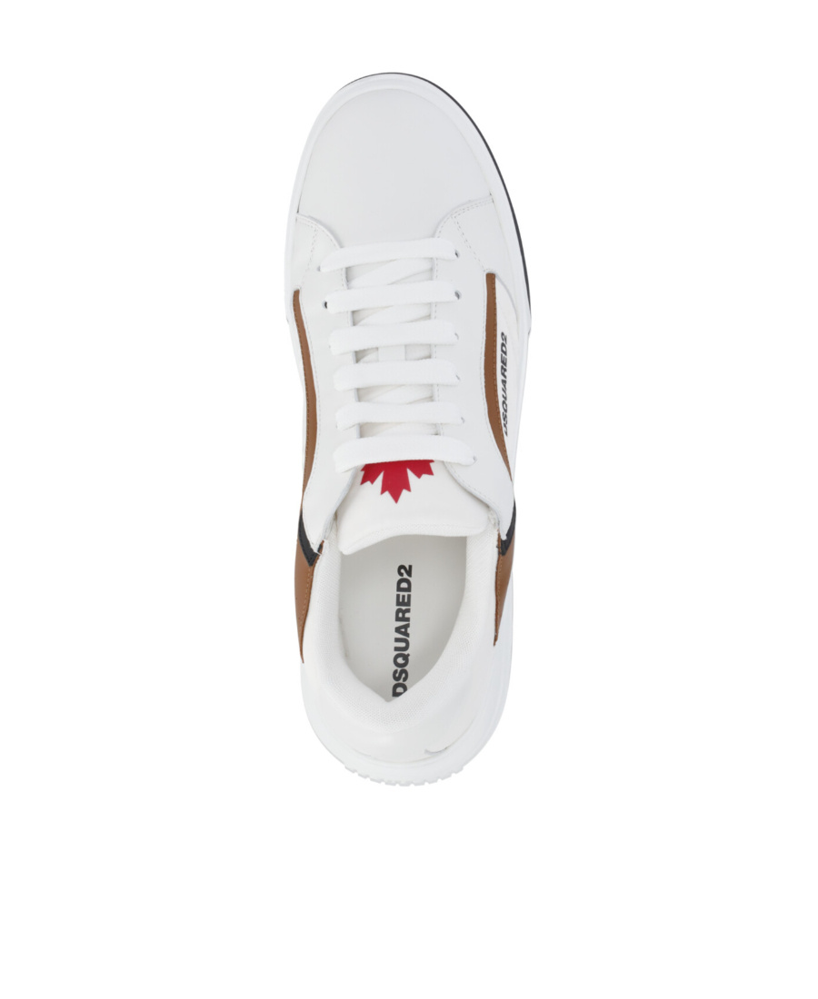 Dsquared2 Logo-print Lace-up Sneakers In White