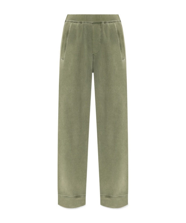Dsquared2 Cotton Track Pants In Green