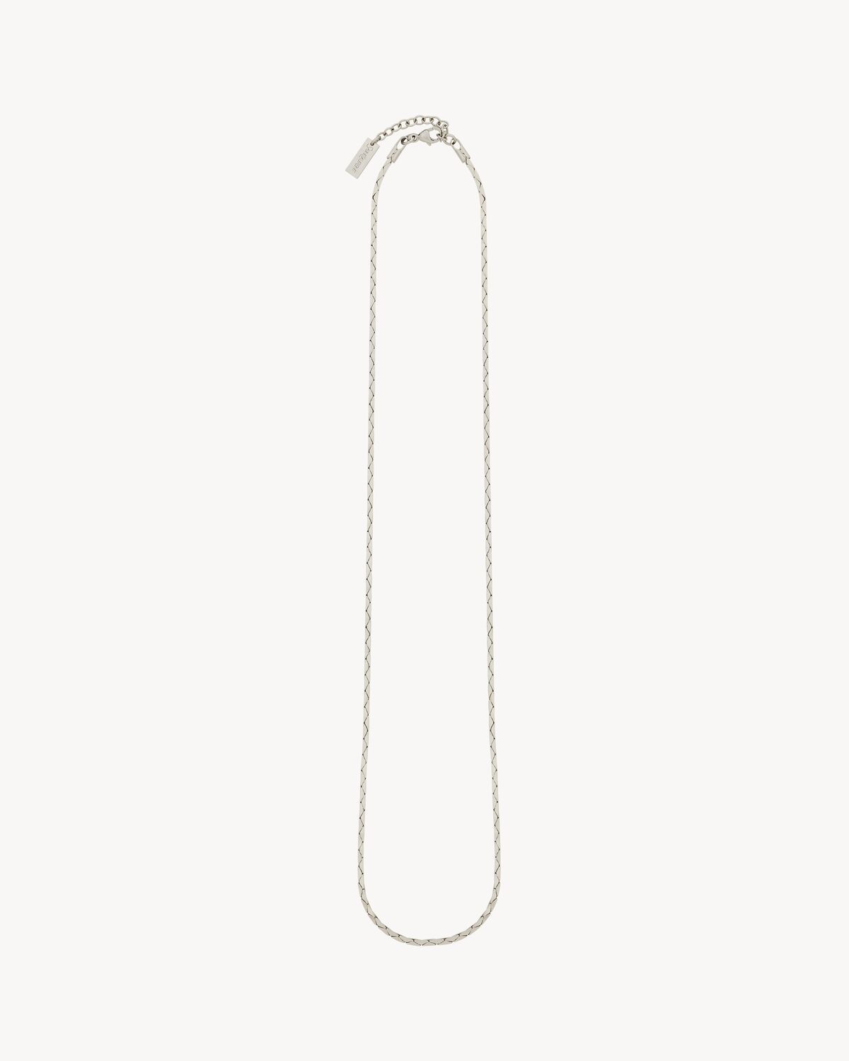 Saint Laurent Chain Necklace In White