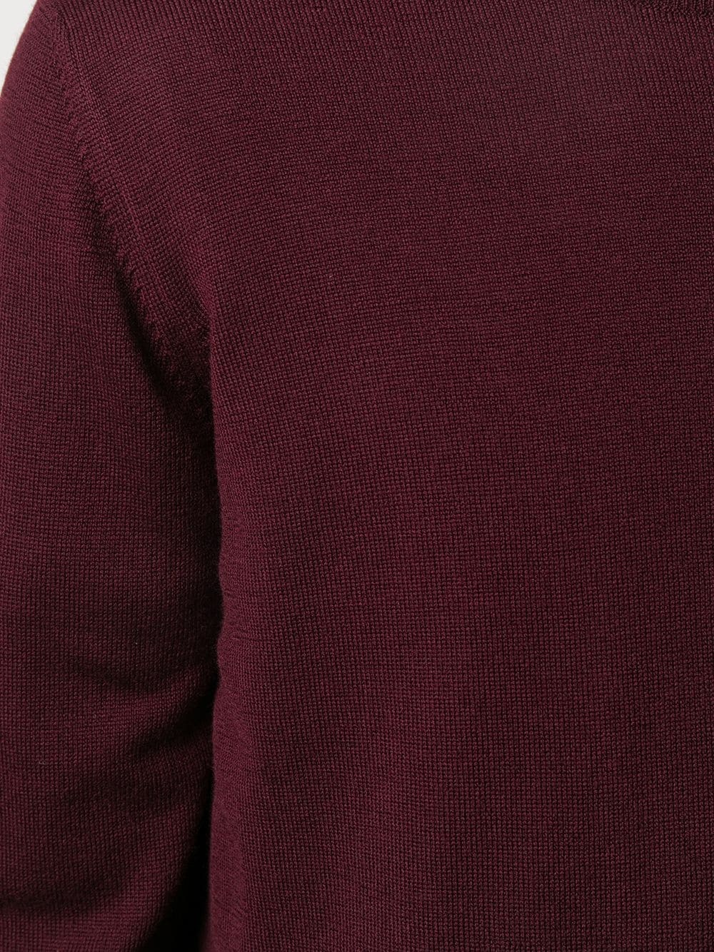 Barba Napoli Crewneck Wool Jumper In Brown