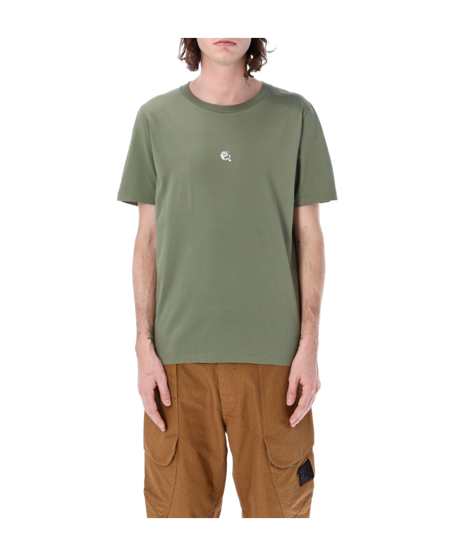 Stone Island Logo-print T-shirt. In Brown