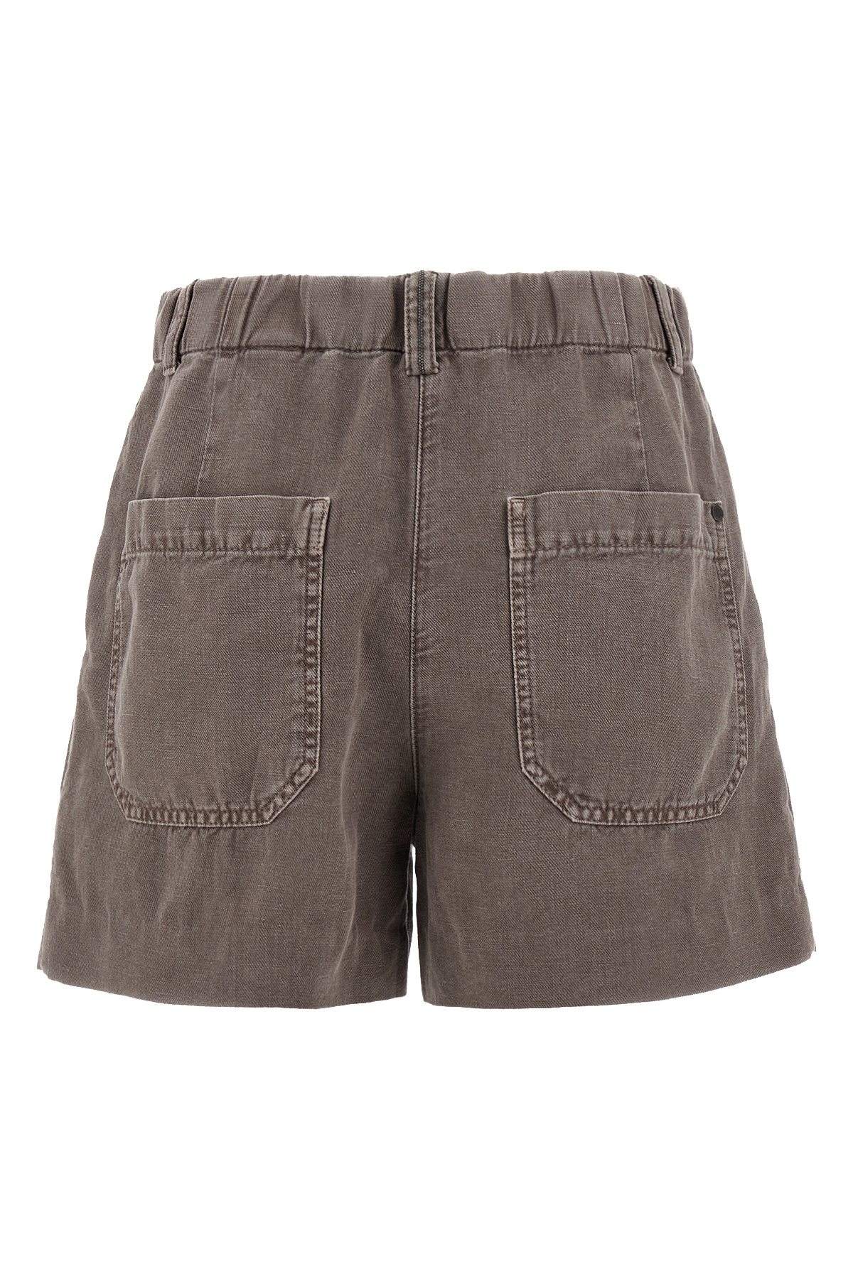 Shop Brunello Cucinelli Belt Loop Shorts In Brown