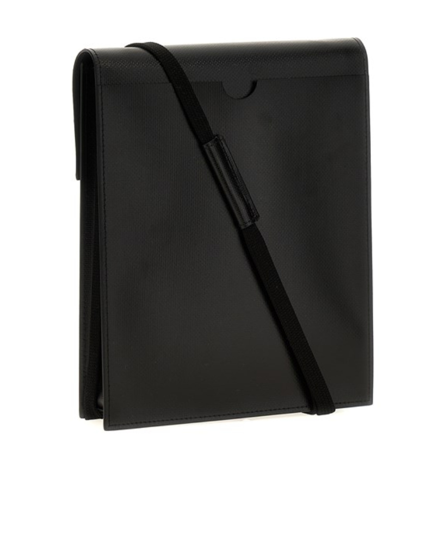 Marni Logo-print Press-stud Fastening Shoulder Bag In Black