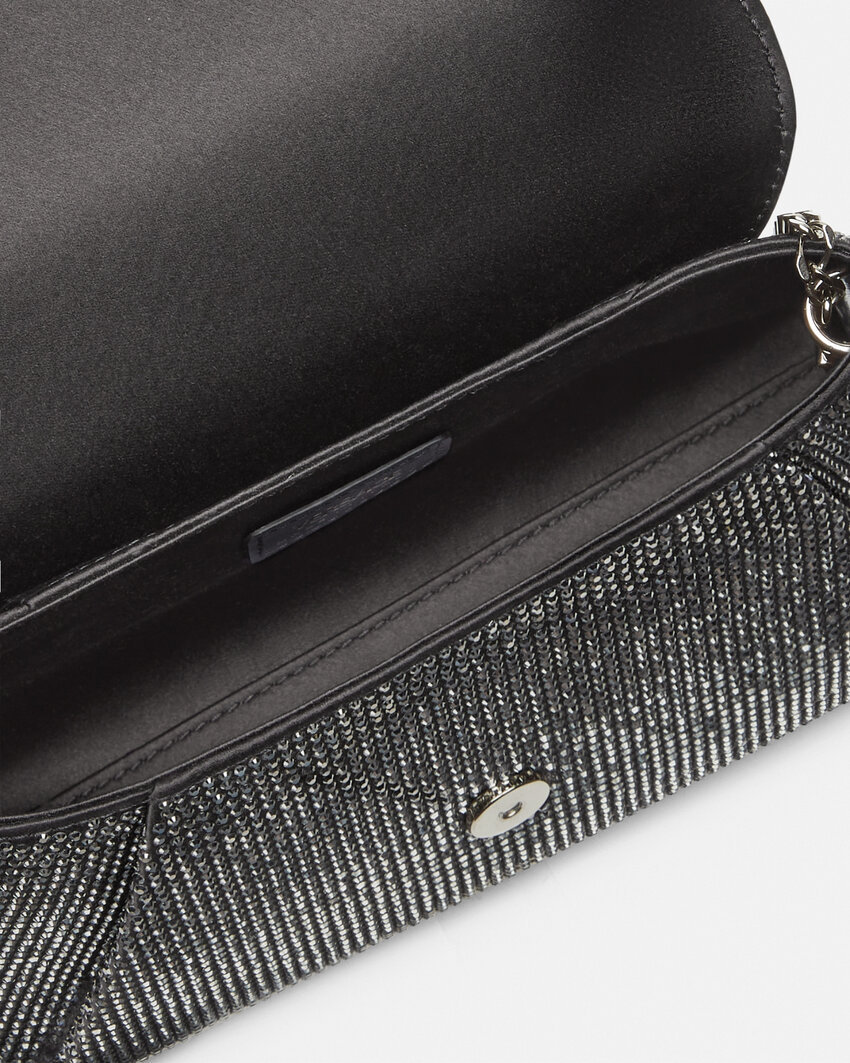 Versace Gianni Clutch Bag In Black