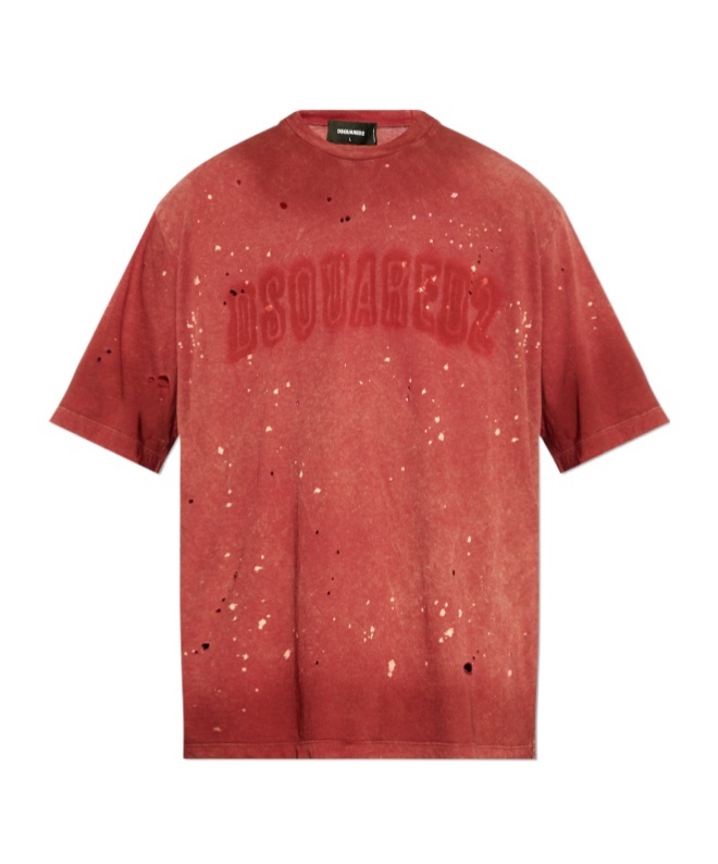 Dsquared2 Loose Fit T-shirt In Red