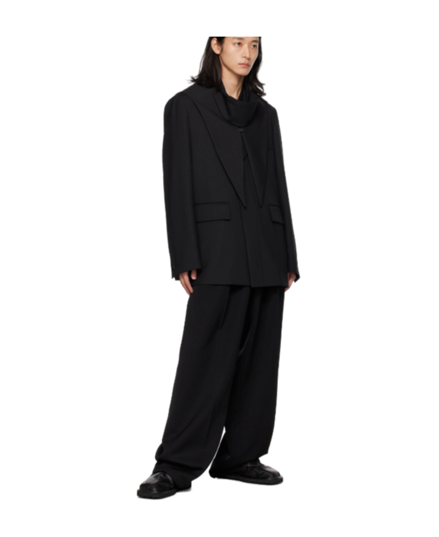 Wooyoungmi Lapel Suit Jacket In Black