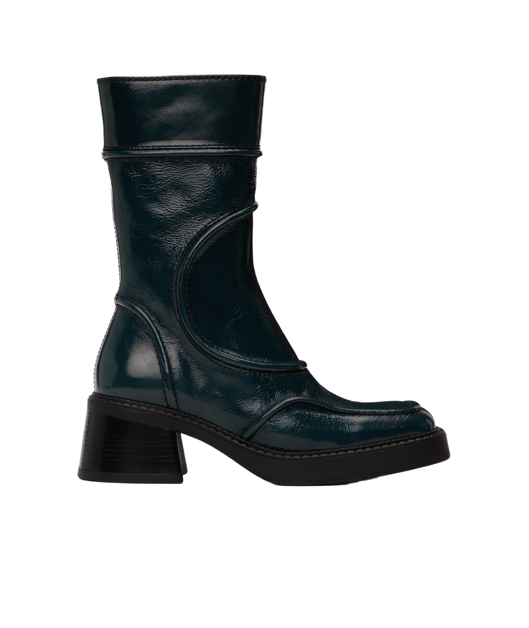 Miista Navy Malene Boots In Black