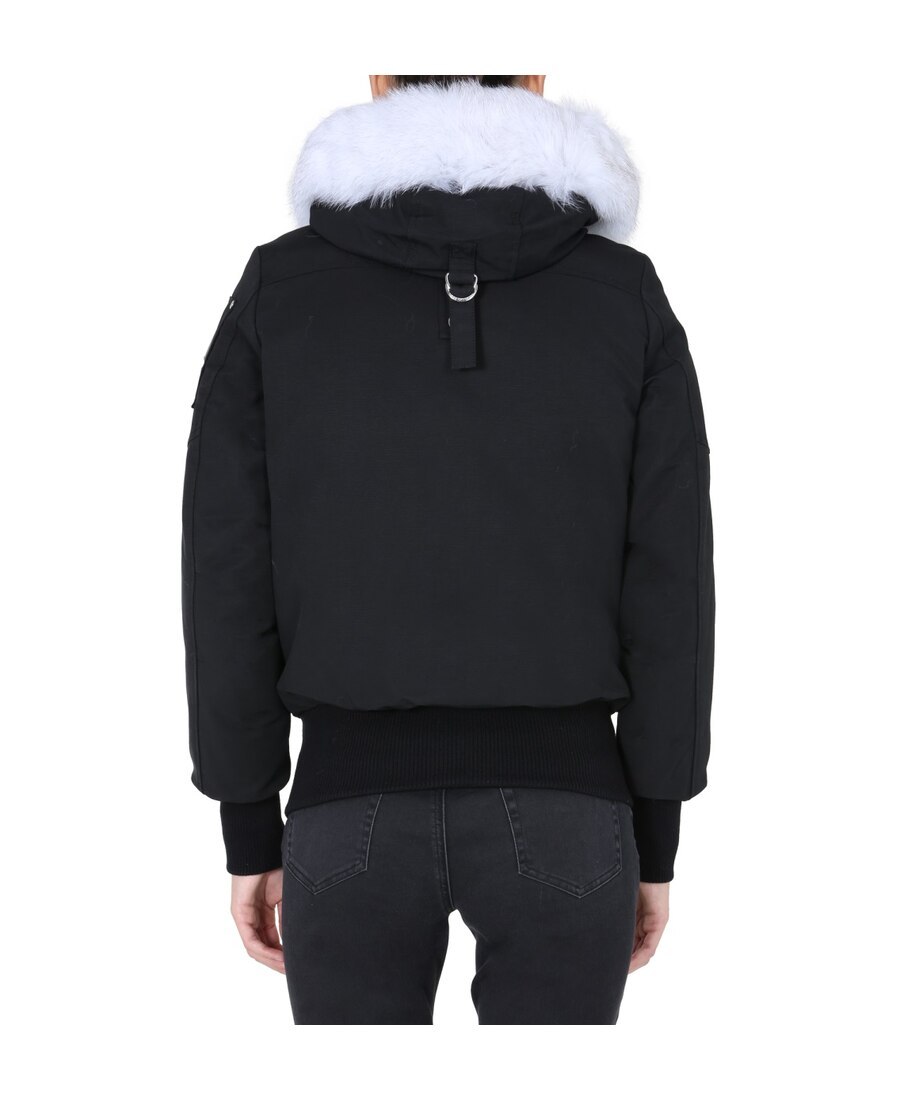 Moose Knuckles Debbie Womens Bomber Jacket In Black