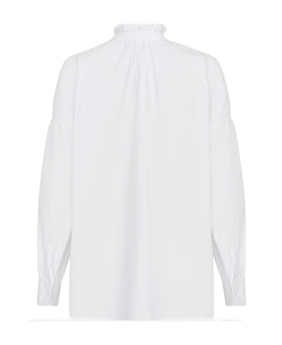 Dior Button Long-sleeved Shirt In White
