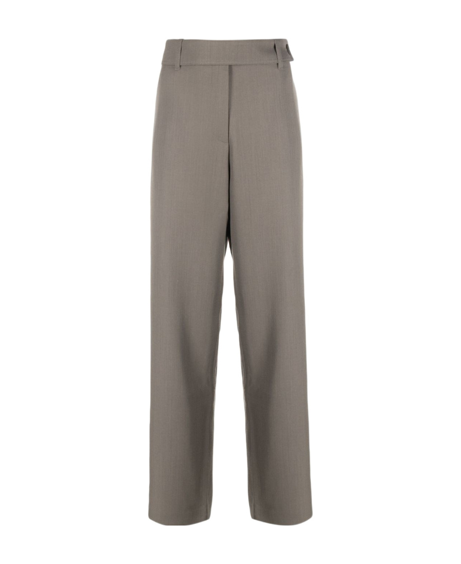 Studio Nicholson Mid-rise Straight-leg Trousers In Gray