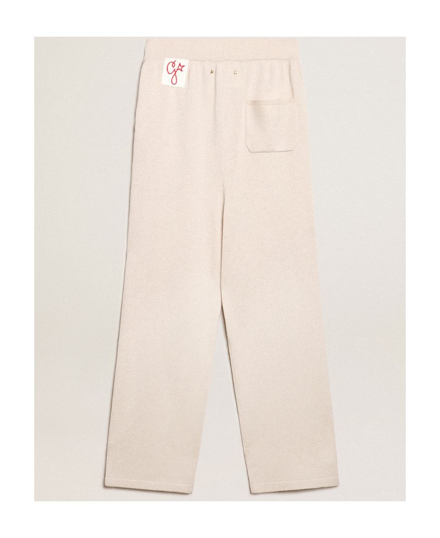 Shop Golden Goose Natural White Cashmere Blend Womens Joggers