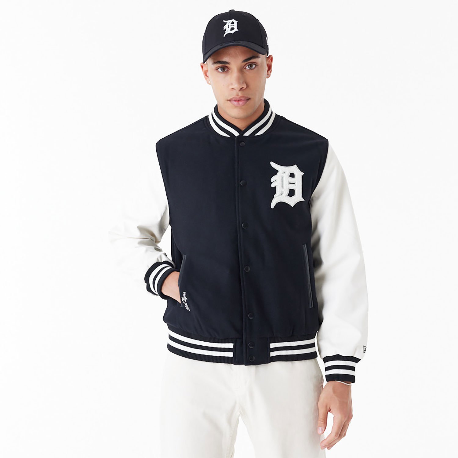 NEW ERA LONG-SLEEVED WOOL CASUAL JACKET