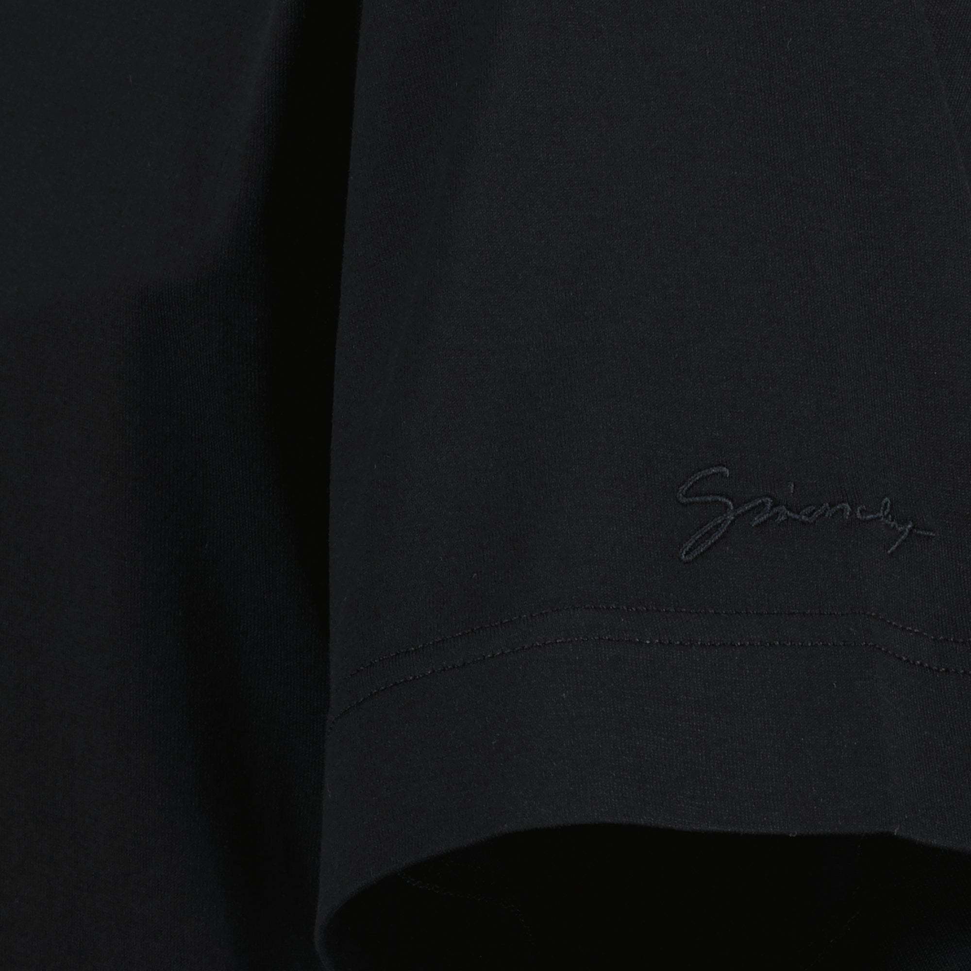 Givenchy Round Neck Short Sleeve T-shirt In Black