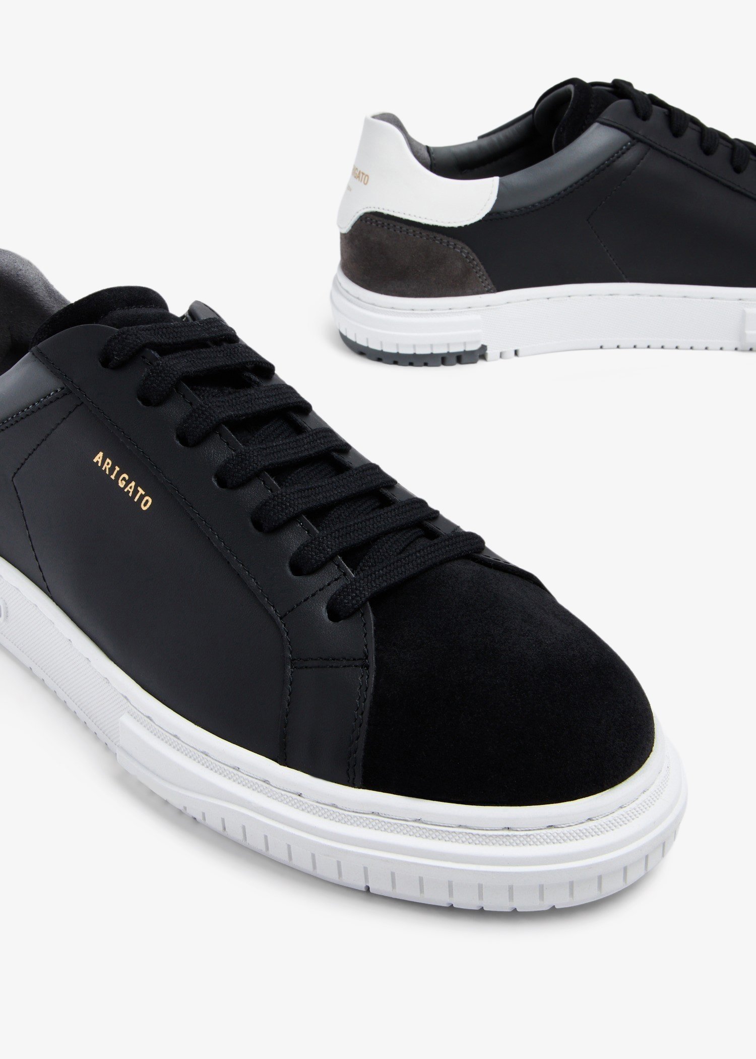 Axel Arigato Casual Black Sneakers With Leather In Black