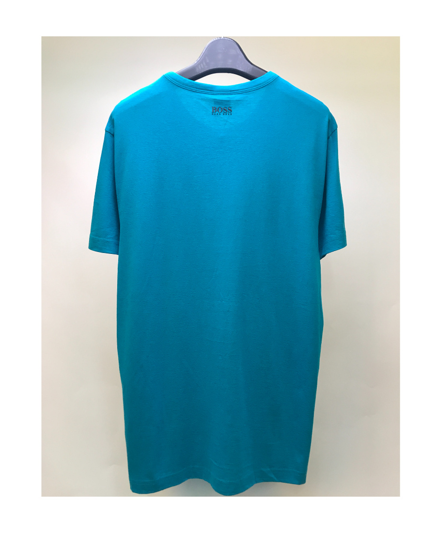 Hugo Boss Logo Round-necked T-shirt In Blue