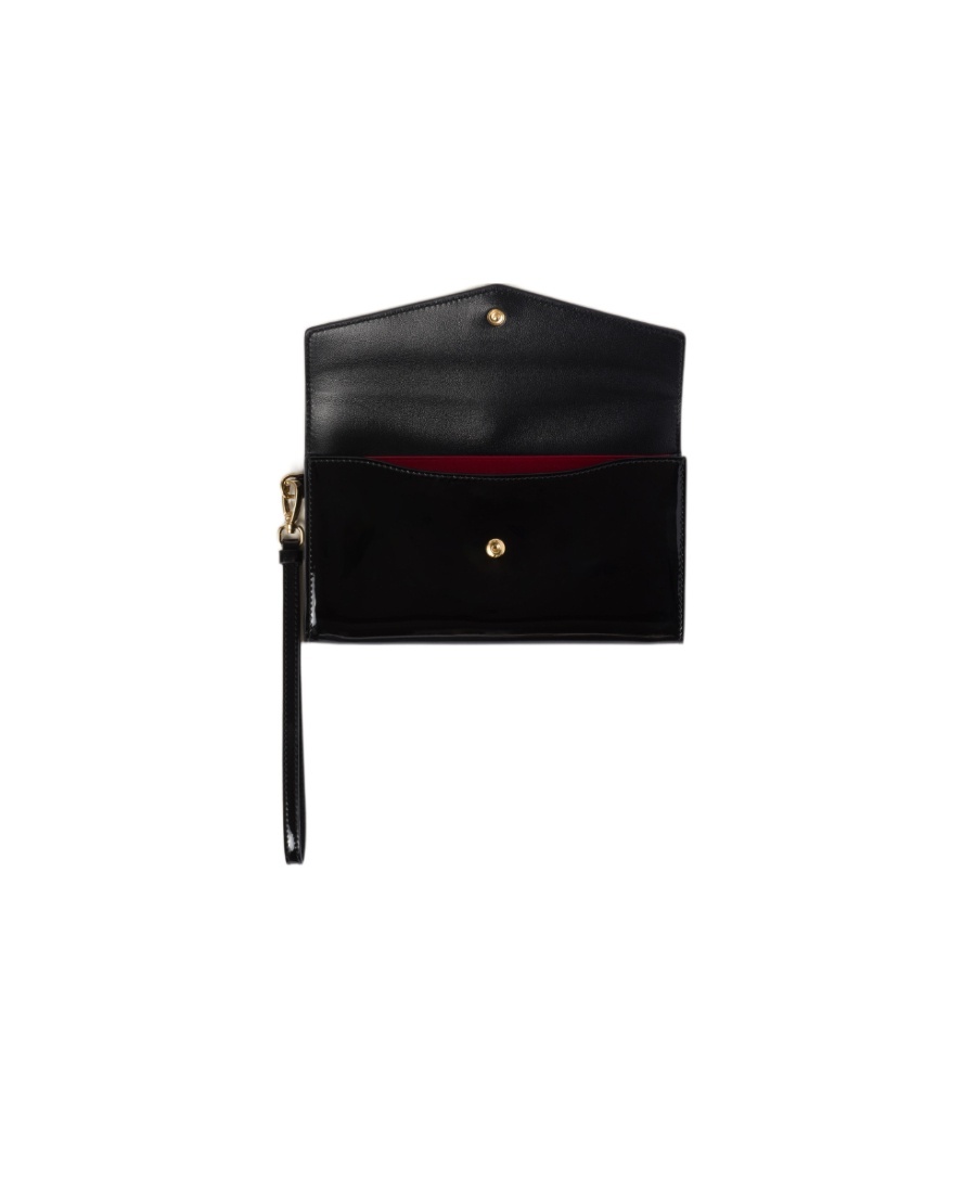 Miu Miu Logo-plaque Leather Wallet In Black