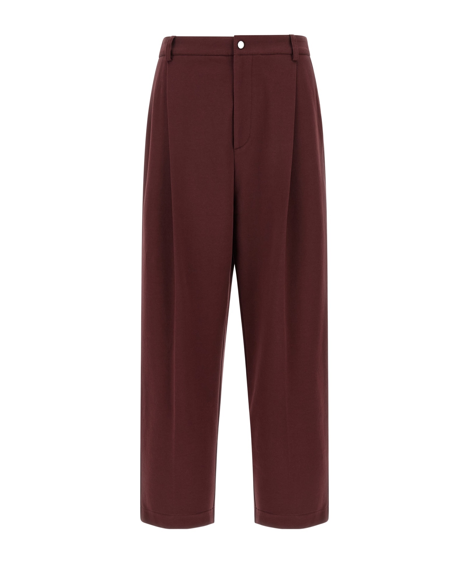 Brunello Cucinelli Belt Loops Track Pants In Burgundy