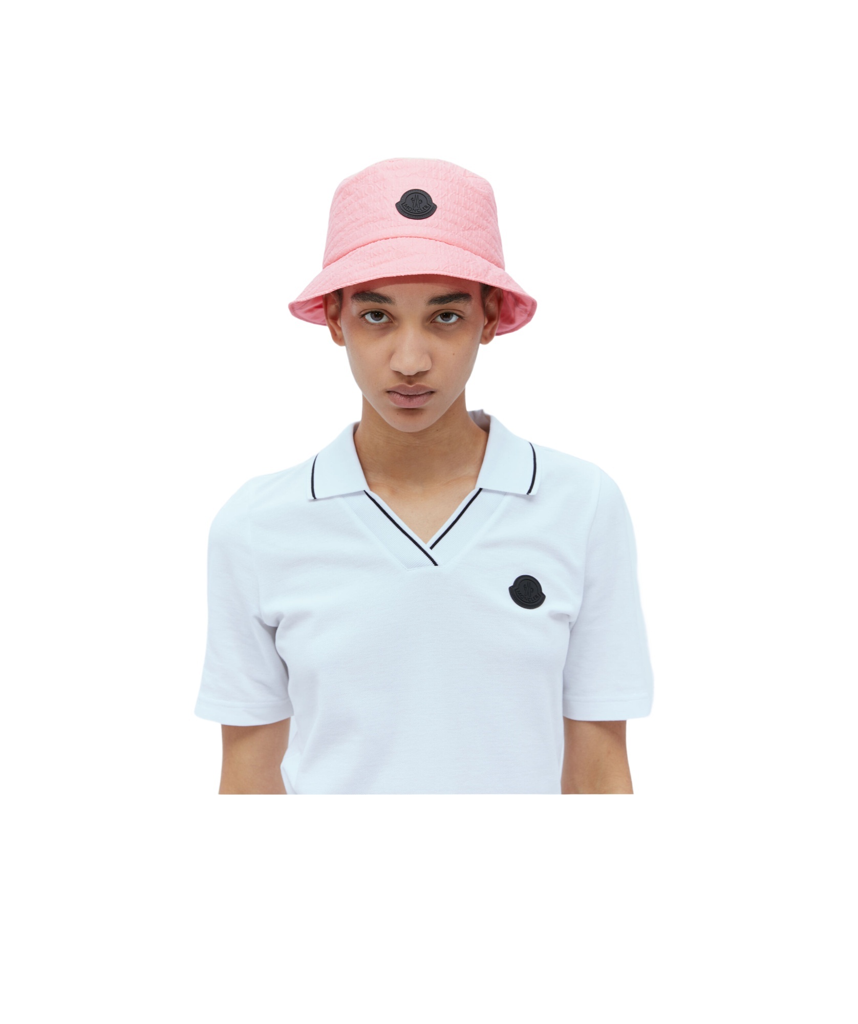 Moncler Logo Patch Bucket Hat In Blue