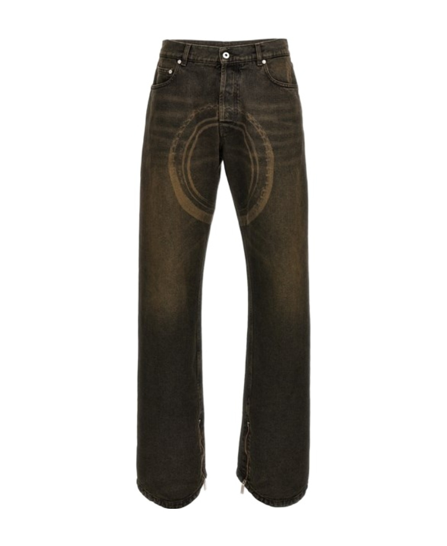 Off-white Off White 'relax Round' Jeans In Black