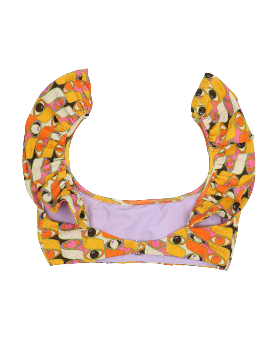 LA DOUBLEJ LOTUS LEAF EDGE BIKINI TOP