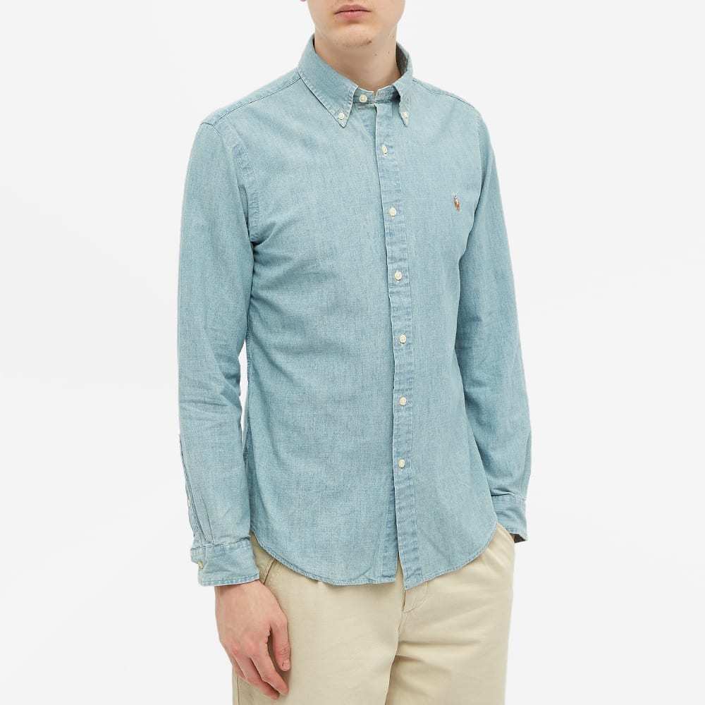Polo Ralph Lauren Men Light Blue Logo Embroidered Shirt, Xl Luxury Shirts For Men Darveys