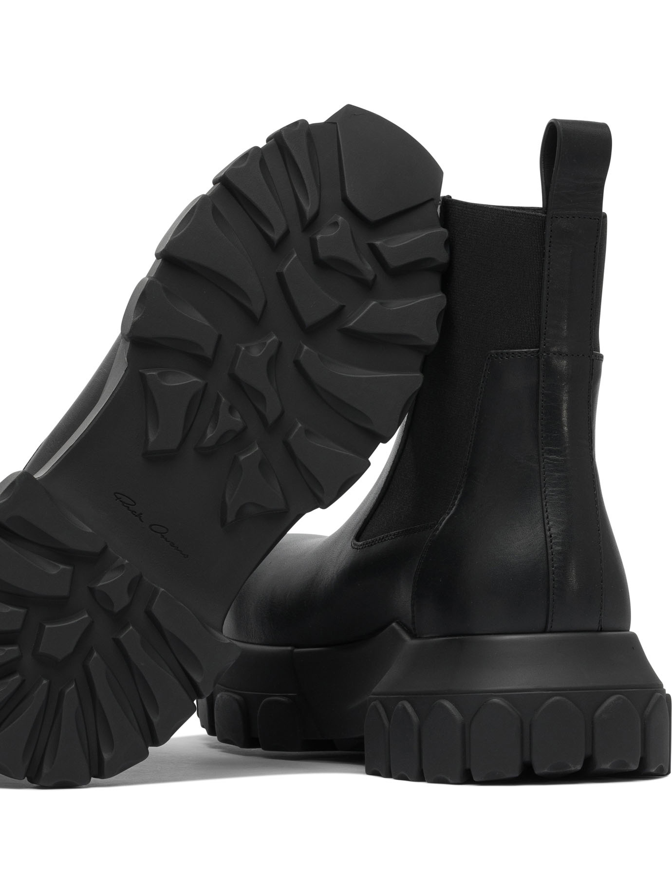 Rick Owens Round Toe Ankle Boots