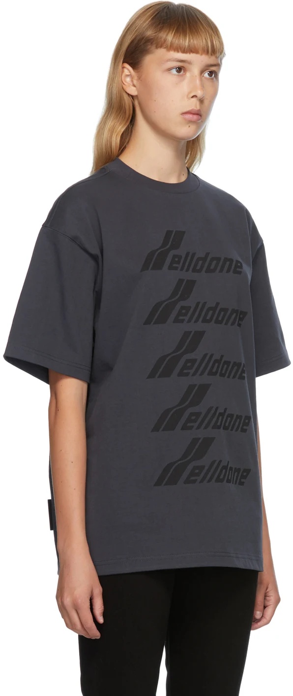 We11 Done Logo-print Cotton T-shirt In Black