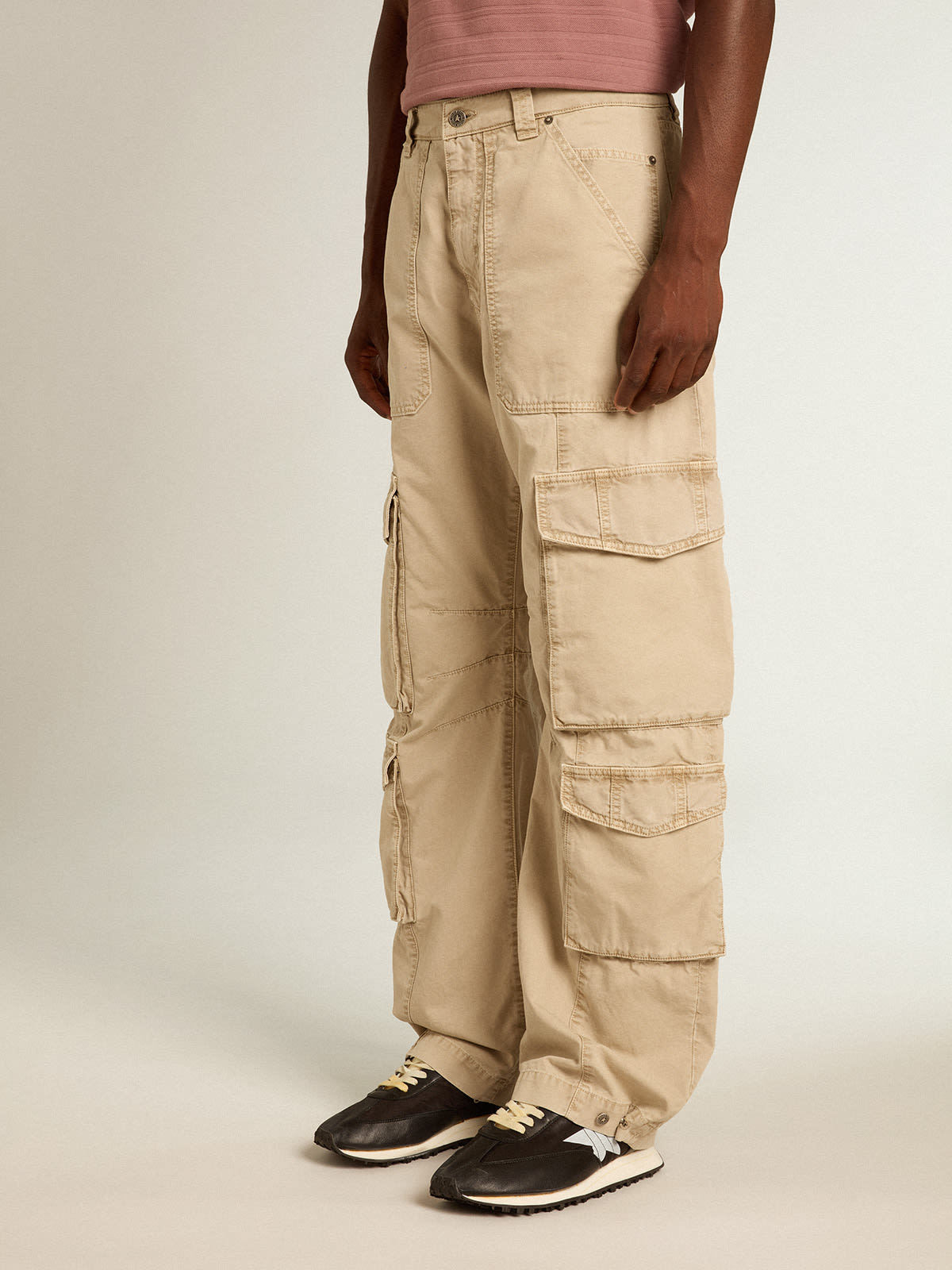 Golden Goose Men's Journey M`s Cargo Pant In Nude
