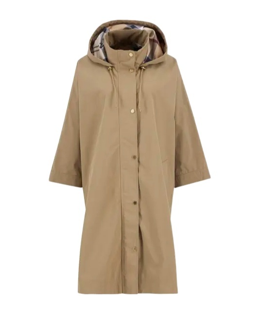 Barbour Everlee Showerproof Cape In Brown