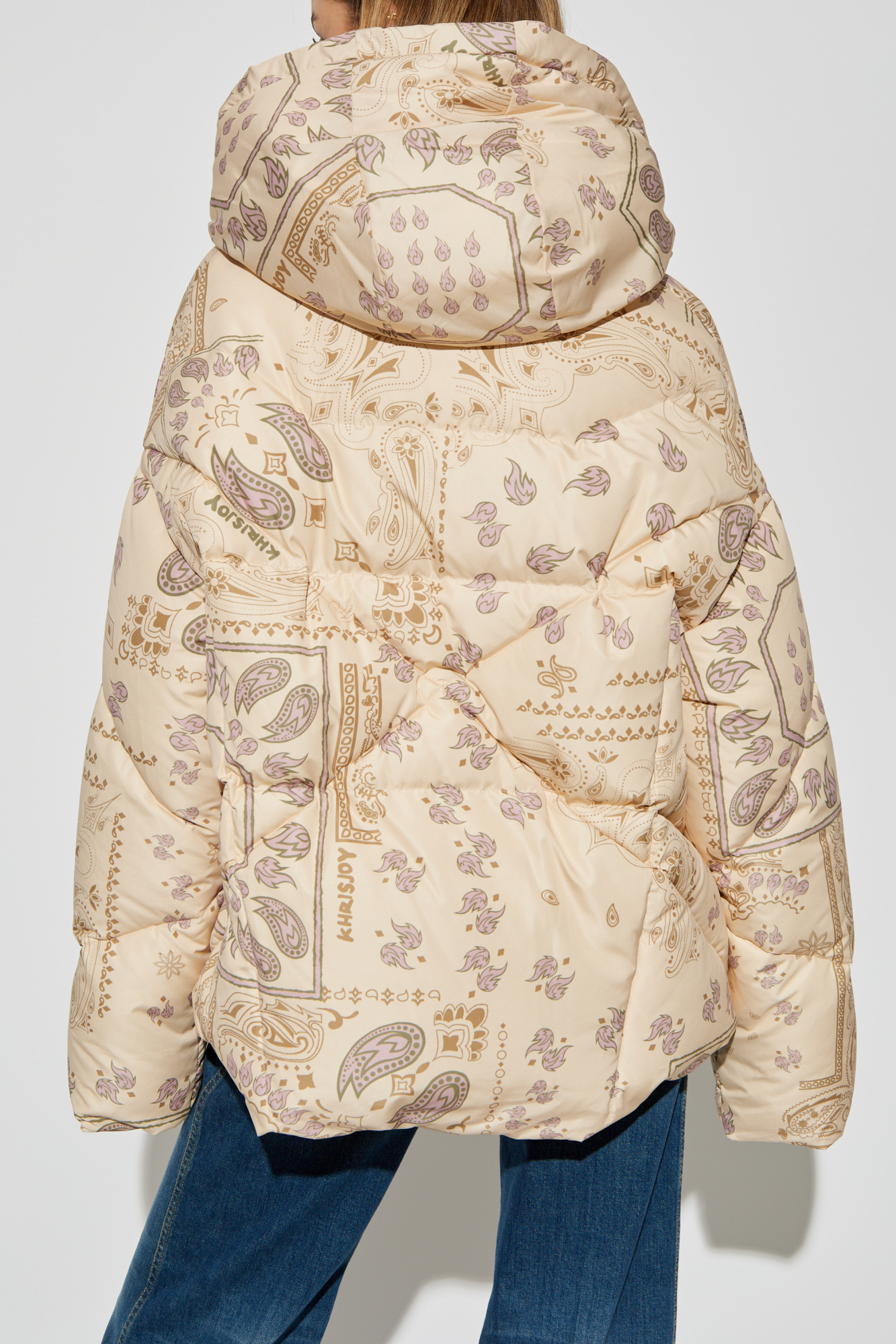 Khrisjoy Long-sleeved Down Jacket In Nude