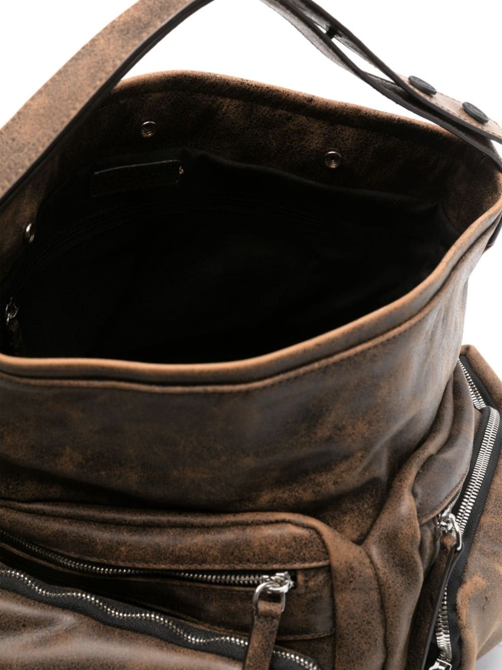 VIC MATIE DISTRESSED SHOULDER BAG