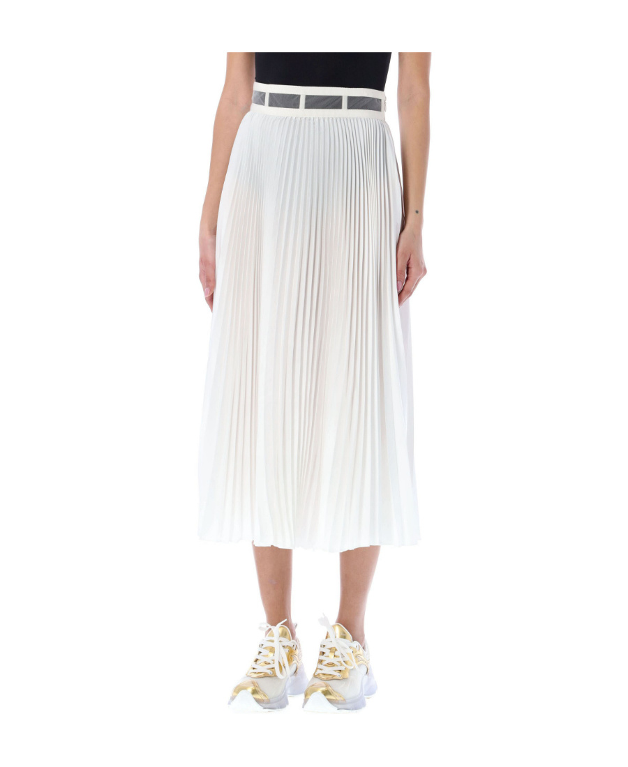 DIOR CHRISTIAN DIOR PLEATED HIGH WAIST MIDI SKIRT 