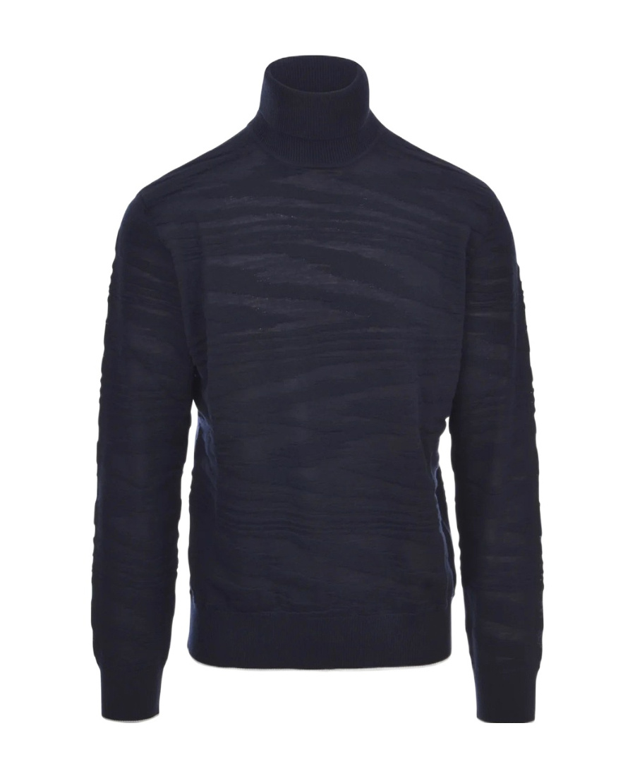 Missoni Long-sleeved High-neck Sweater In Black