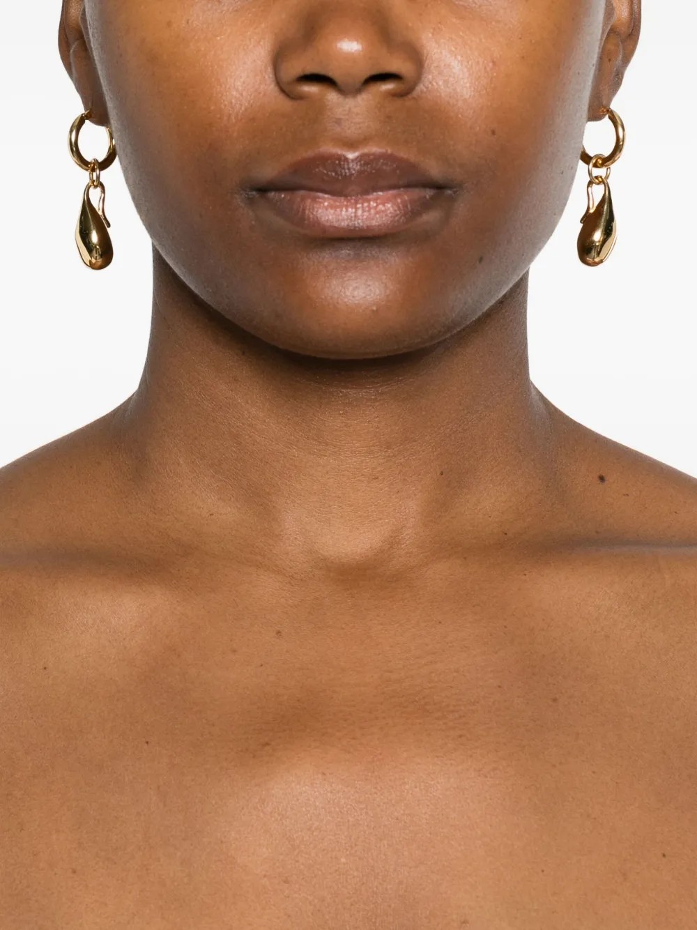Marni Teardrop Hoop Earrings In Gold