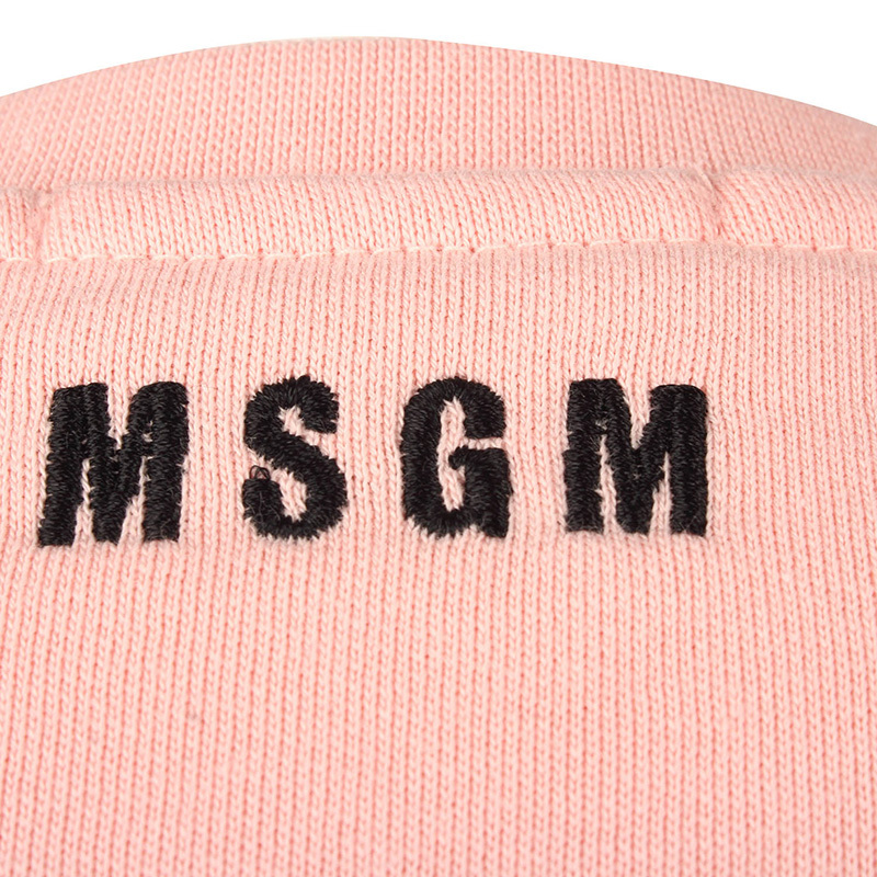 Shop Msgm Logo Sweater In Pink