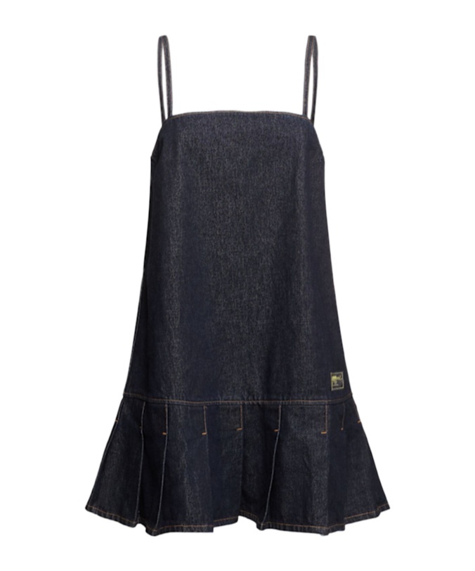 Ganni Denim Suspender Dress