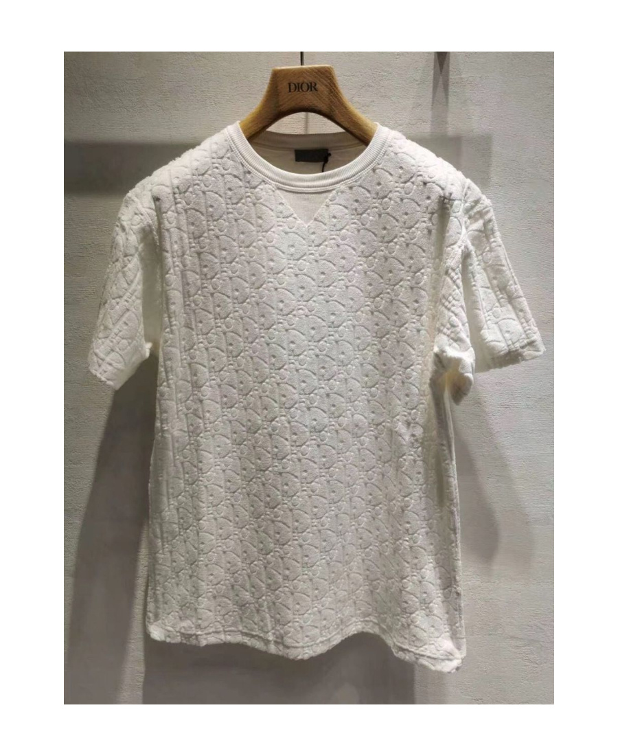 Dior Terry Twill T-shirt In White
