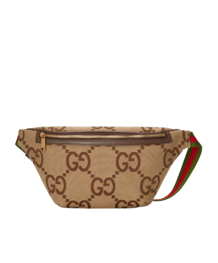 Gucci Jumbo Gg Belt Bag In Brown