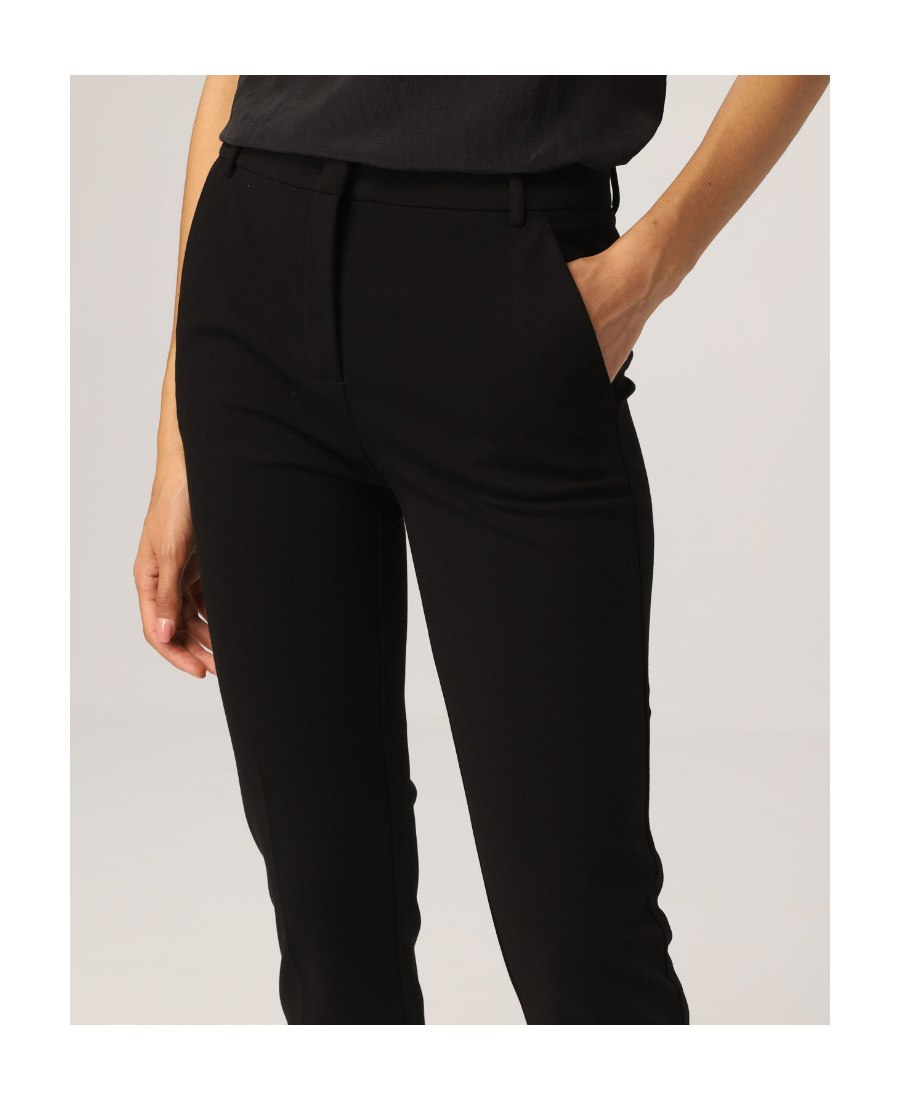 Pinko High Waist Pants In Black